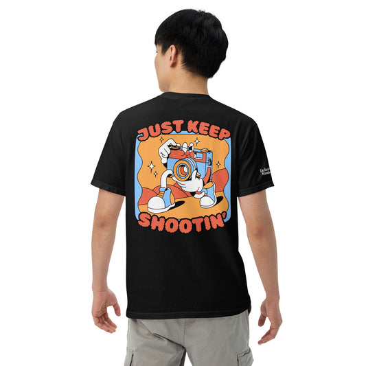 TEE | Just Keep Shootin' - Blue/Orange